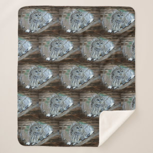 Owl Sherpa Blanket