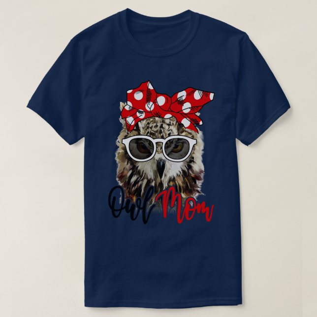 Owl Shirt Owl Mom Bandana (Design Front)