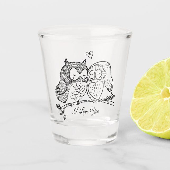 Owl Shot Glass (Front)