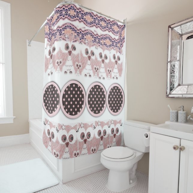 Owl Shower Curtain (In Situ)