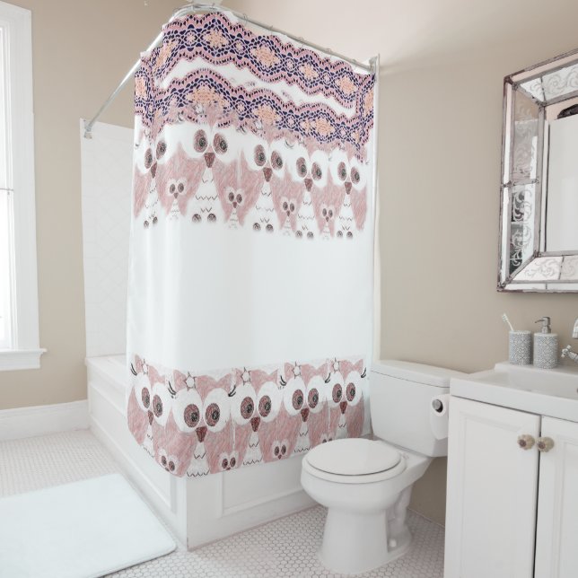 Owl Shower Curtain (In Situ)