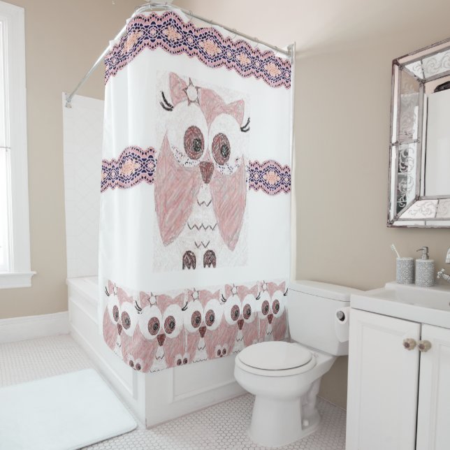 Owl Shower Curtain (In Situ)