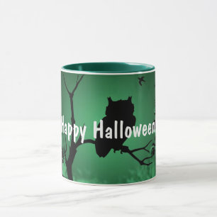 Owl Silhouette Halloween Mug