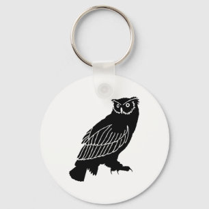 Owl Silhouette Keychain