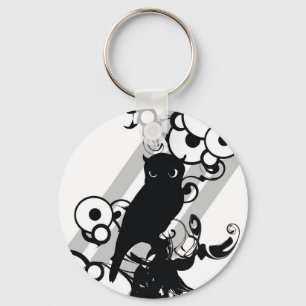 Owl Silhoutte Keychain
