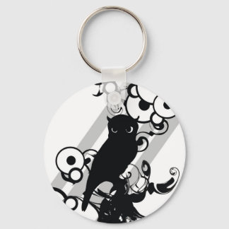 Owl Silhoutte Keychain