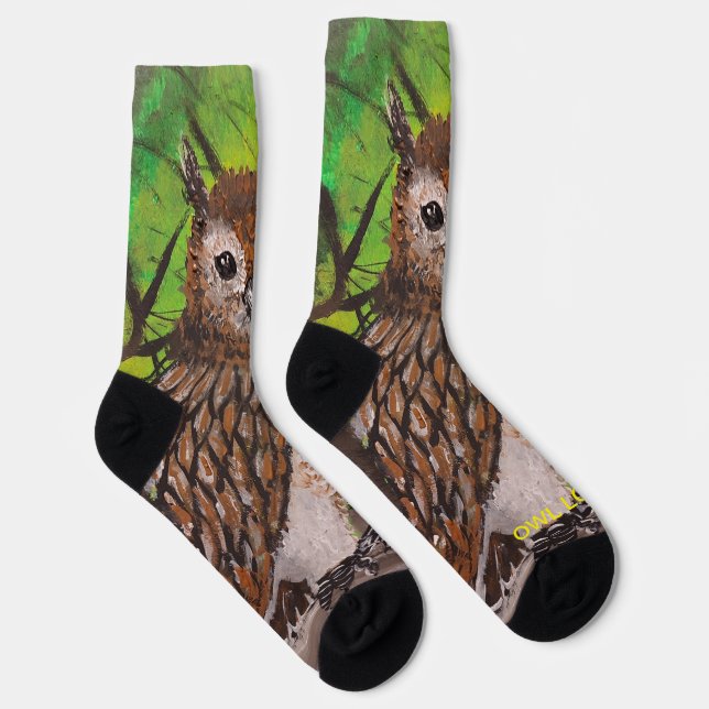 Owl Socks (Right)
