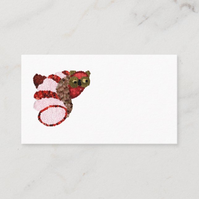 Owl Standard Flat Place Card (Front)