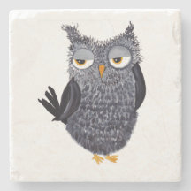Owl Stone Coaster