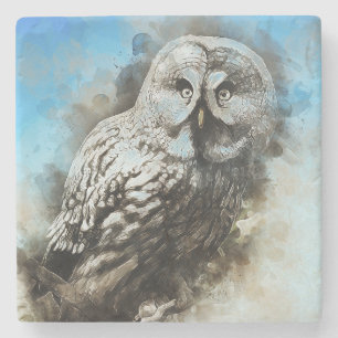 Owl Stone Coaster