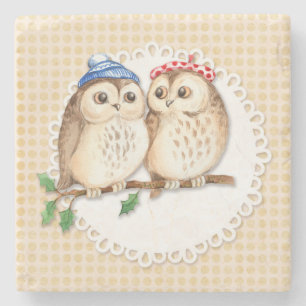 Owl Stone Coaster