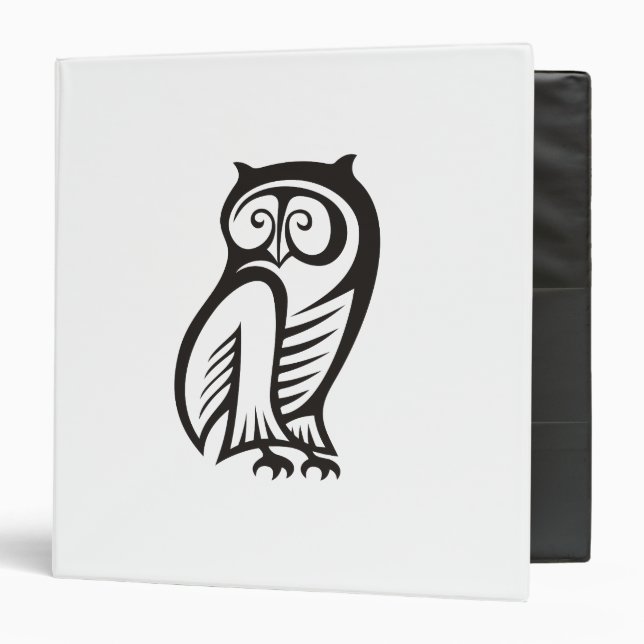 Owl Symbol Black Binder (Front/Inside)