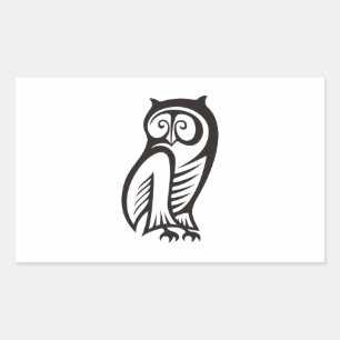 Owl Symbol Black Sticker
