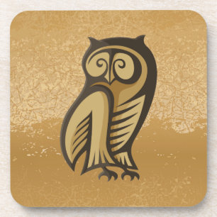 Owl Symbol Colour Coaster