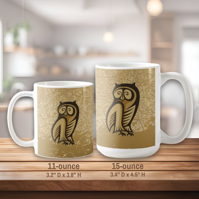 Owl Symbol Colour Coffee Mug (Creator Uploaded)