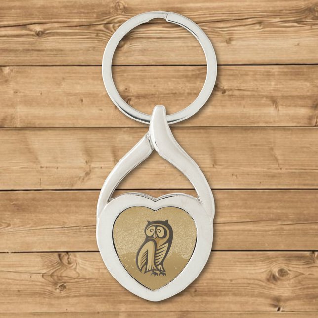 Owl Symbol Colour Keychain (Creator Uploaded)