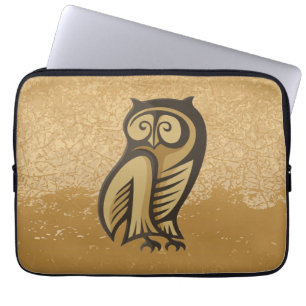 Owl Symbol Colour Laptop Sleeve