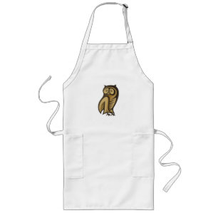 Owl Symbol Colour Long Apron