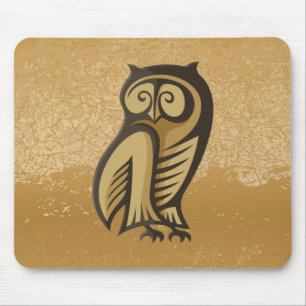 Owl Symbol Colour Mouse Pad