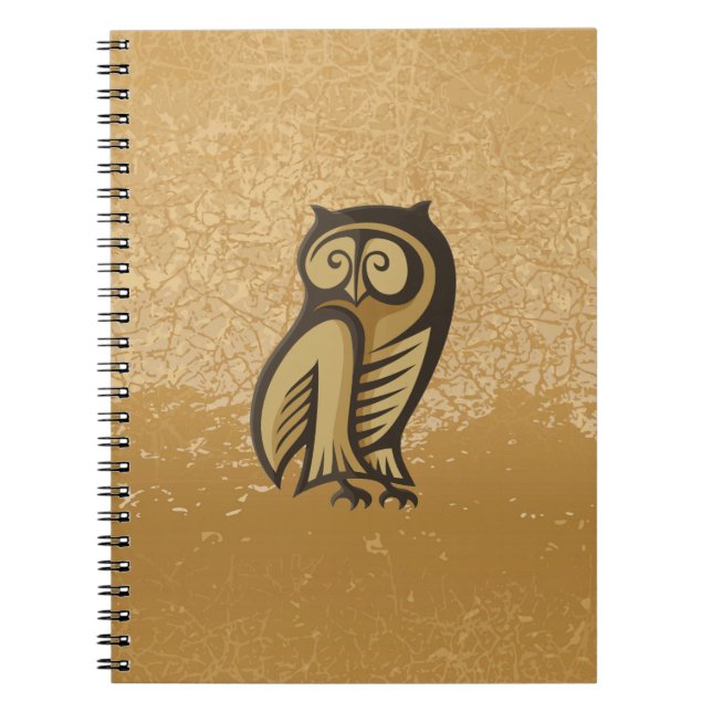 Owl Symbol Colour Notebook (Front)