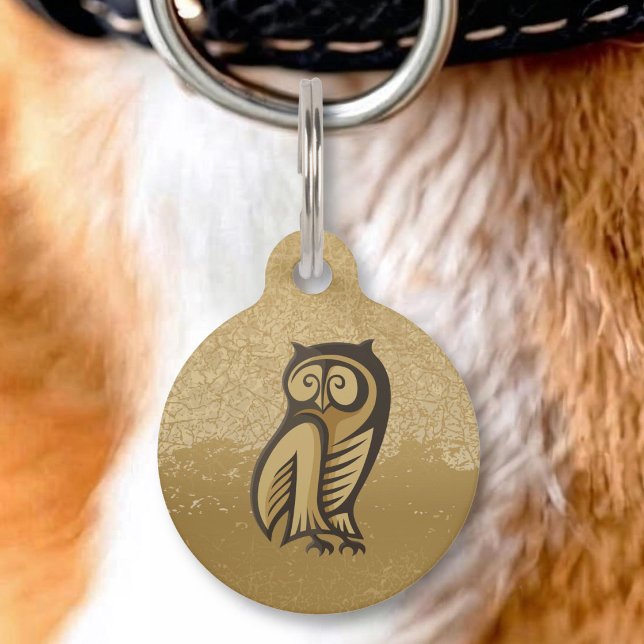 Owl Symbol Colour Pet Tag (Creator Uploaded)