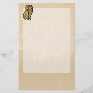 Owl Symbol Colour Stationery