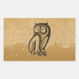 Owl Symbol Colour Sticker