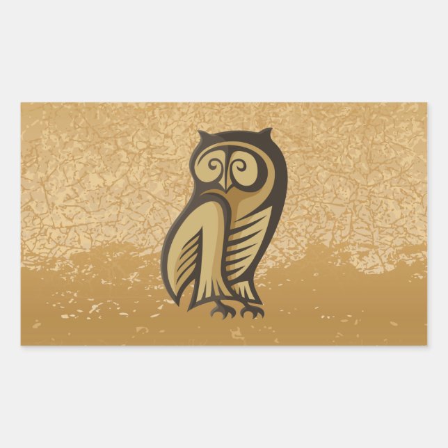 Owl Symbol Colour Sticker (Front)