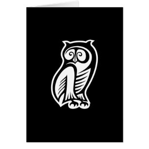 Owl Symbol White