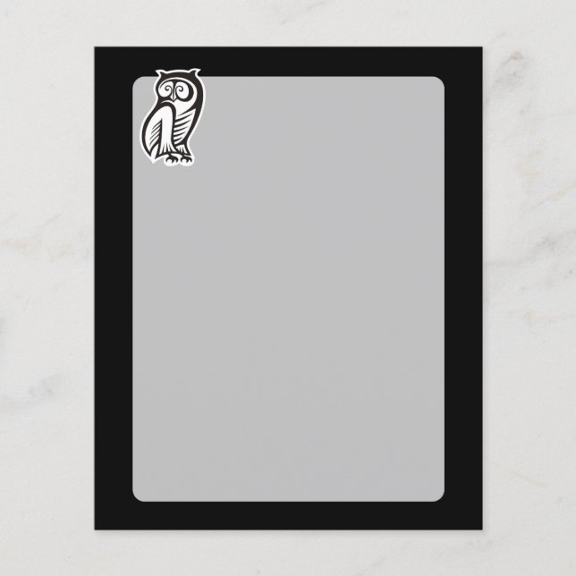 Owl Symbol White Flyer (Front)