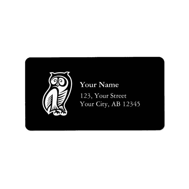Owl Symbol White Label (Front)