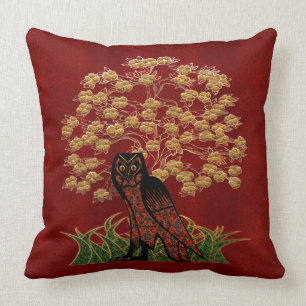 Owl Tapestry Throw Pillow