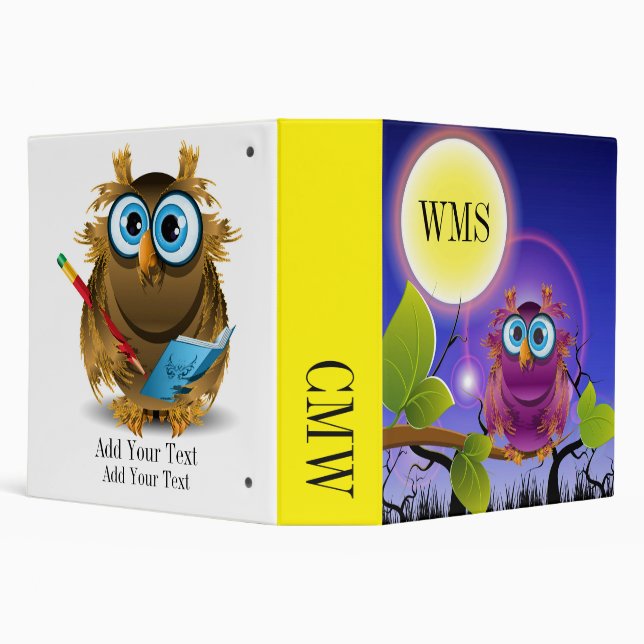 Owl Teacher (or Anyone ... ; ) Binder Notebook (Background)