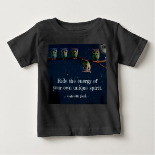 Owl That's Different With Unique Quote Collage Baby T-Shirt