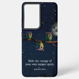Owl That's Different With Unique Quote Collage Samsung Galaxy Case