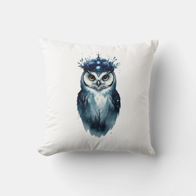 owl throw pillow (Front)