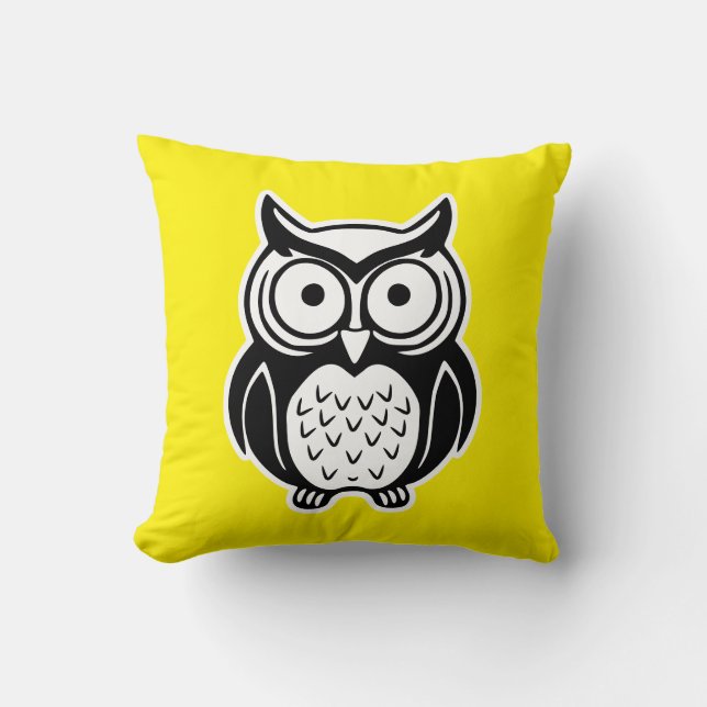 Owl Throw Pillow (Front)