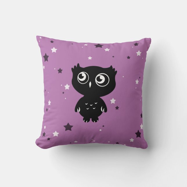 Owl Throw Pillow (Front)