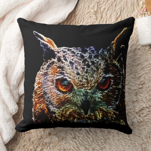 Owl Throw Pillow (Blanket)