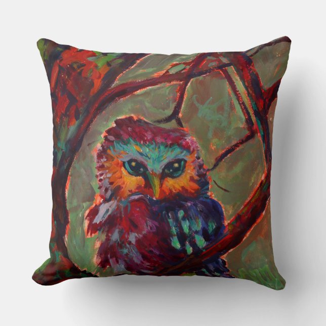 Owl Throw Pillow (Front)