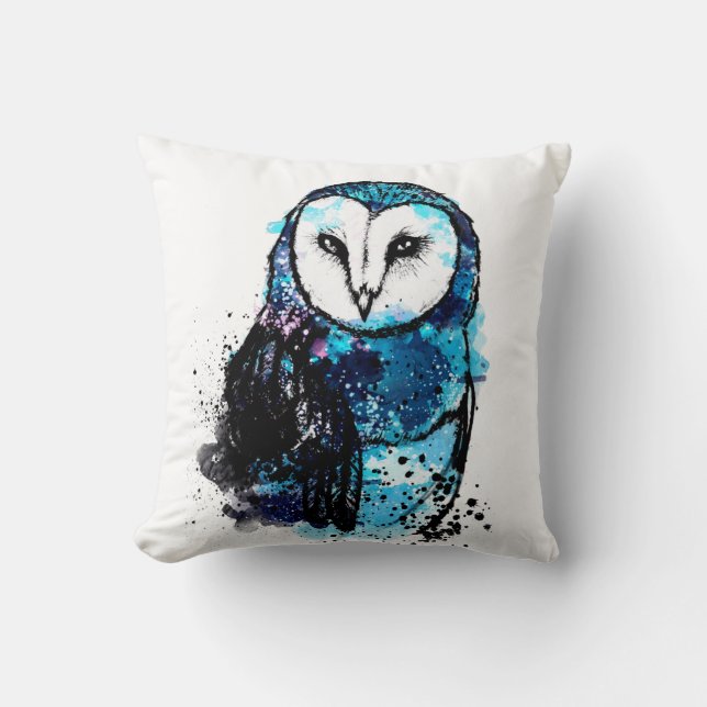 Owl Throw Pillow (Front)