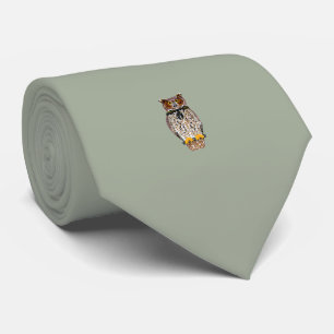 Owl Tie Grey