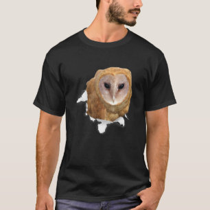 Owl Torn Cloth For Animal T-Shirt