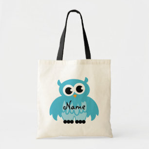Owl tote bag   Personalizable with name