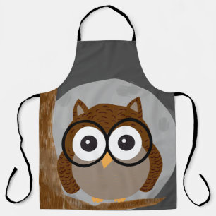 owl tree apron