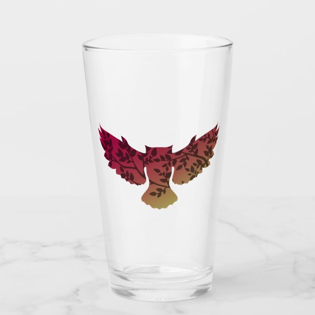 Owl Tree Glass (Front)
