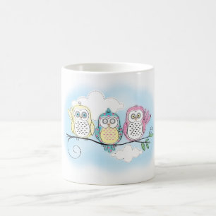 Owl Trio Coffee Mug