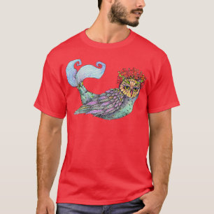 Owl Tshirt, Fairy Owl Art Tee, Owl Lover , Owl  T-Shirt