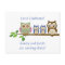 Owl Twin Boys Birthday Invite