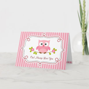 Owl Valentine Card (Pink) - Owl Always Love You